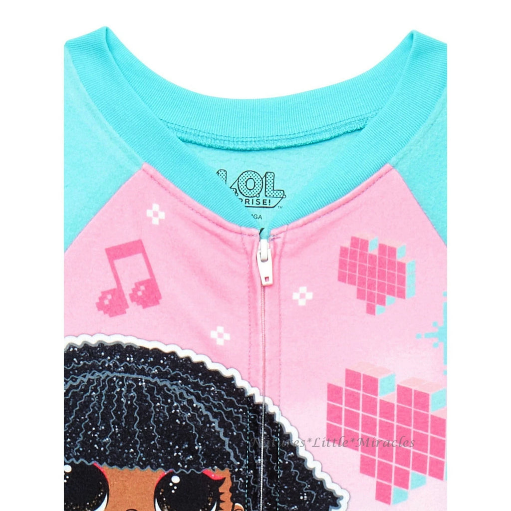 LOL Surprise Doll Pajamas Size 4 - 12 Girls One Piece Union Suit Blanket Sleeper