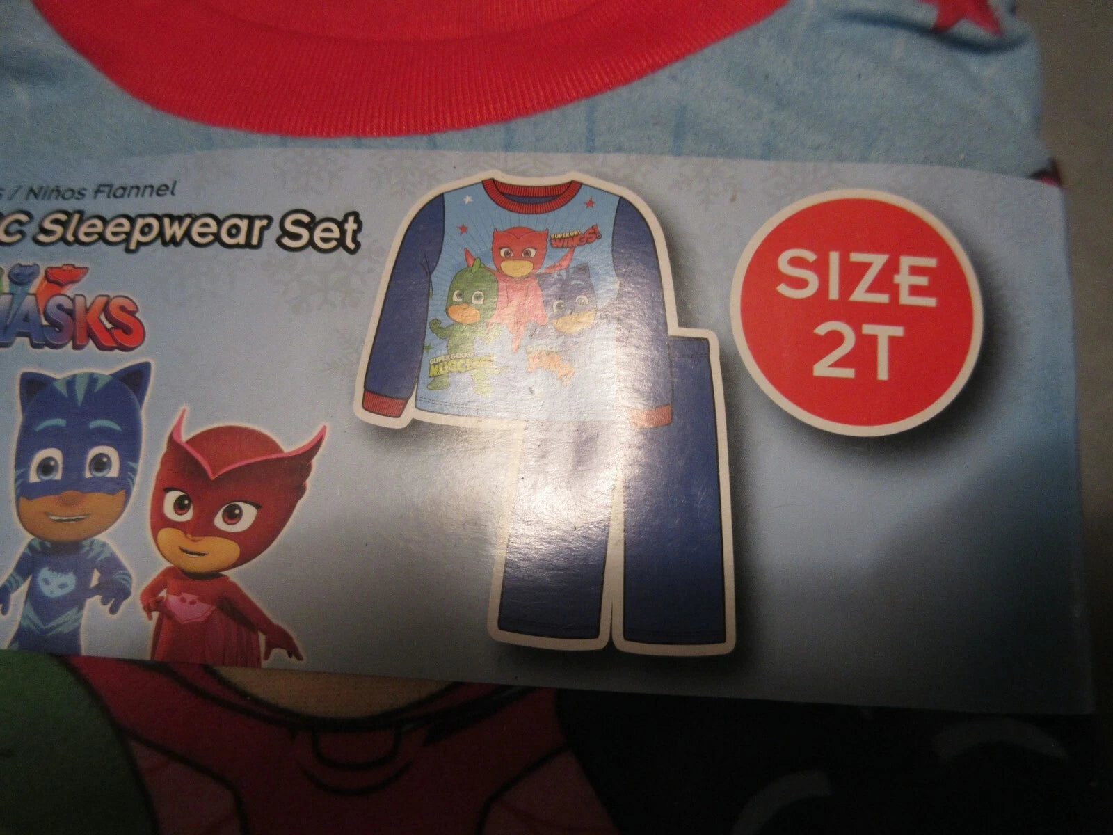 PJ Masks Toddler Boys Flannel 2 pc Pajama Set Sleepwear 2T PJMasks