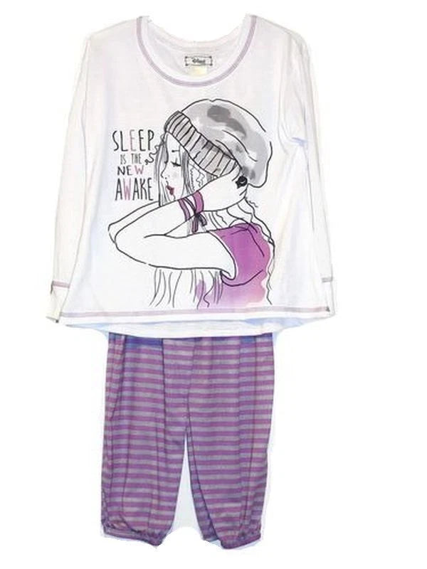 Disney D-Signed Girl's Size 7 OR 8 Sleep Is The New Awake Sleep Set
