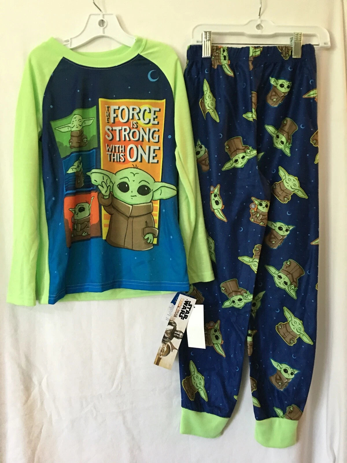 New Star Wars Boy Baby Yoda Grogu The Mandalorian Pajama Set 6/7,8