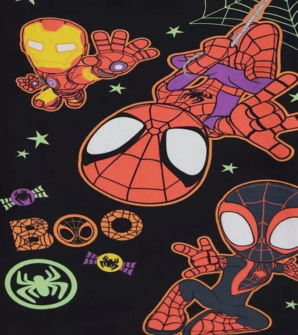 Marvel Spider-Man, Iron Man and Miles Amazing Friends Boys Halloween Pajama Set