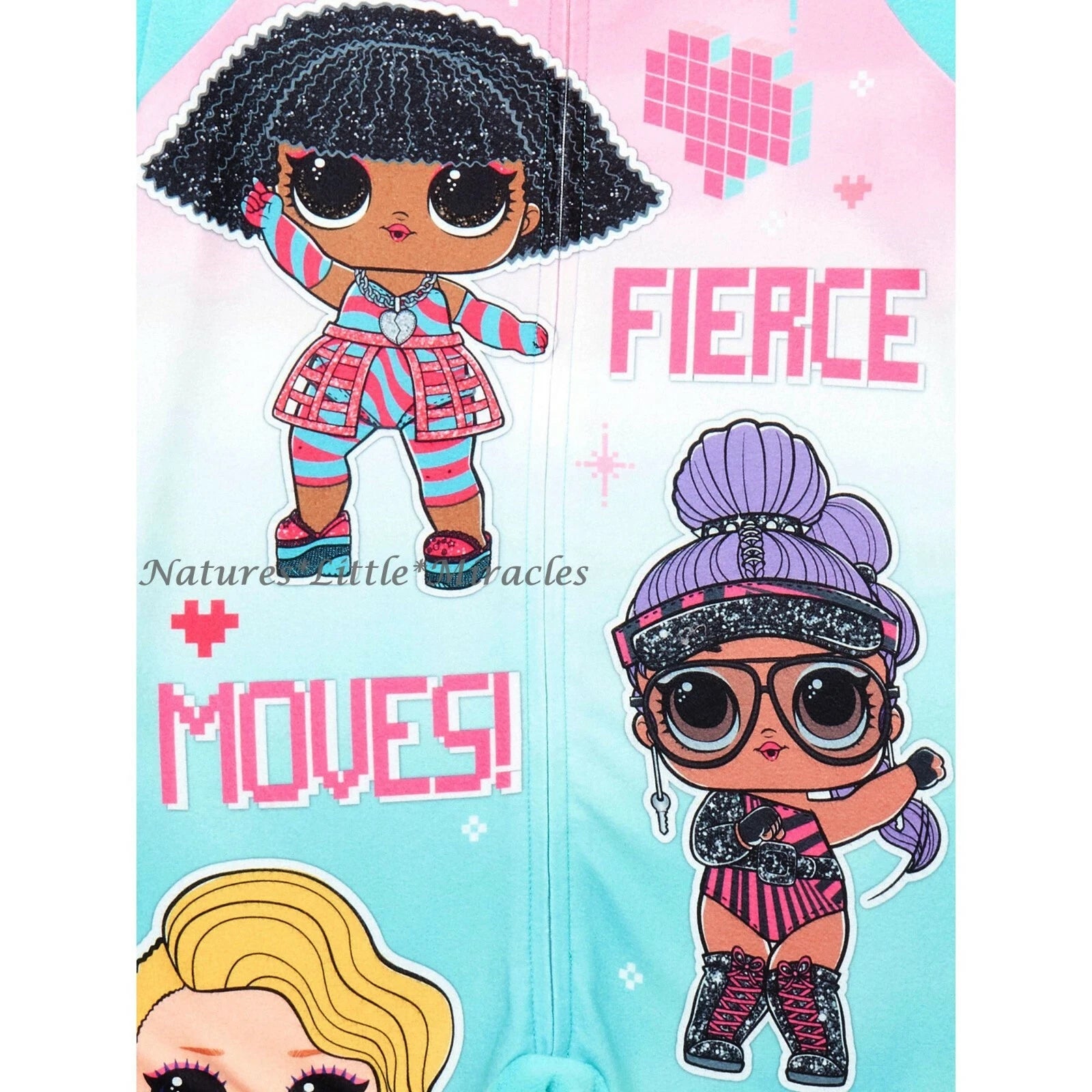 LOL Surprise Doll Pajamas Size 4 - 12 Girls One Piece Union Suit Blanket Sleeper