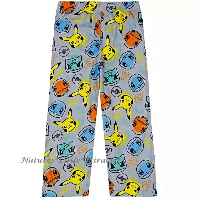 Pokemon Robe Pajamas Set Boys Bathrobe 3 Piece Size 4 5 6 8 10 Pikachu Kids NWT