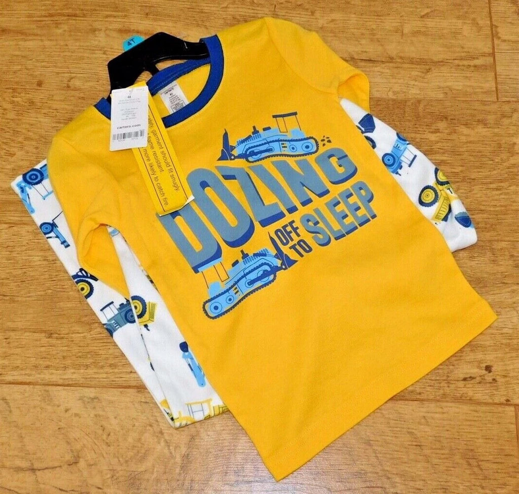 CARTERS BOYS QUALITY 2 Piece Construction Snug Fit Cotton PJs AGE 4 TO 8 YEARS