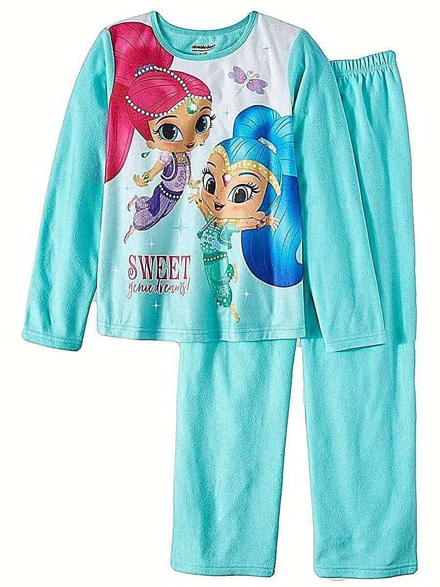 Nickelodeon Simmer & Shine Girls Long Sleeve 2-Piece Pajama Set