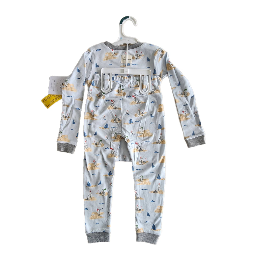 Burt's Bees Toddlers Snug Fit Pajama Set, Polar Bear Snowball, Choose Size 4T/5T
