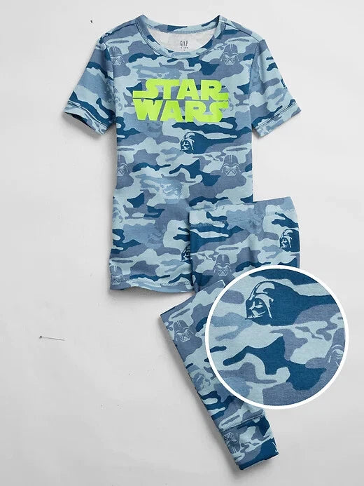 NWT Gap Kids Boys Pajamas Organic cotton Star Wars camo Darth Vader  Size 4 4t