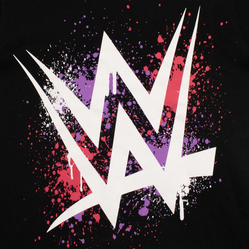 WWE Pyjamas Kids Girls 4 5 6 7 8 9 10 11 12 13 Years Long Sleeve T-Shirt Black