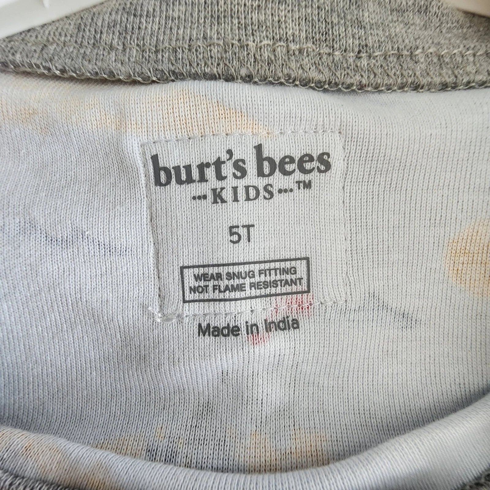 Burt's Bees Toddlers Snug Fit Pajama Set, Polar Bear Snowball, Choose Size 4T/5T