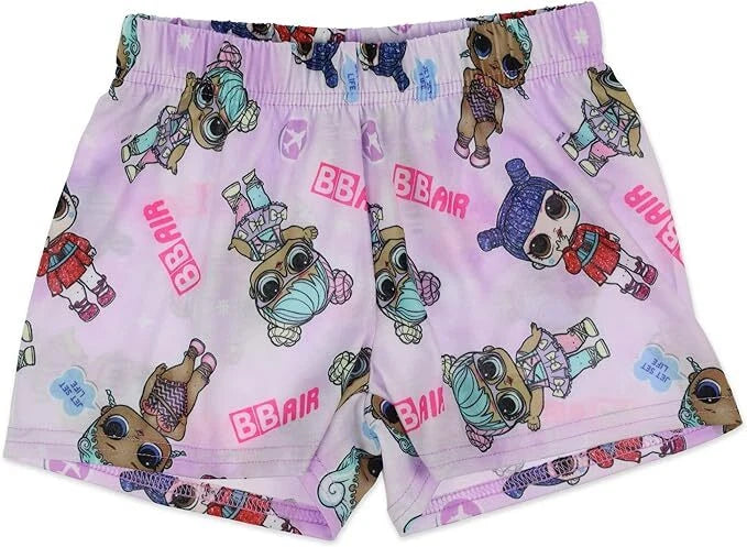 L.O.L. Surprise! Girls 2 Piece Pajama Set, Short Sleeve Shirt and Shorts Set