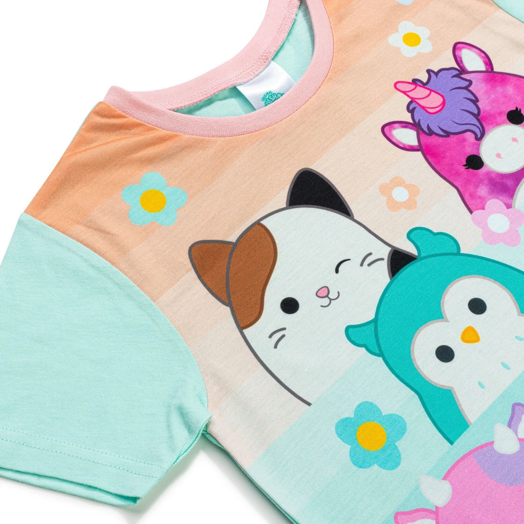 Squishmallows Girls Pyjamas Short Pjs For Girls, Squish Squad Nightwear for Girl