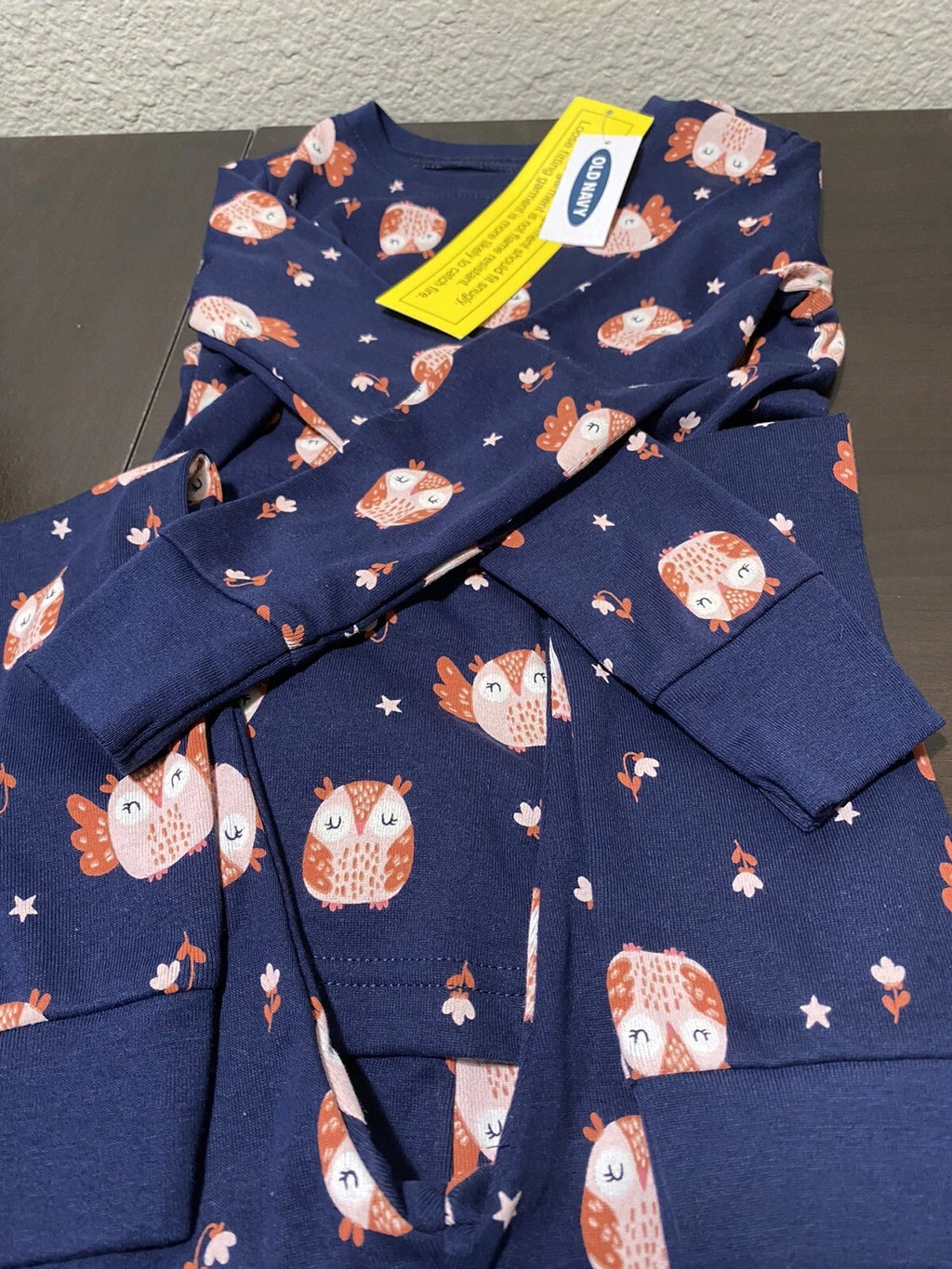 OLD NAVY OWLS PRINT TODDLER GIRL PAJAMA SET. NEW WITH TAG.