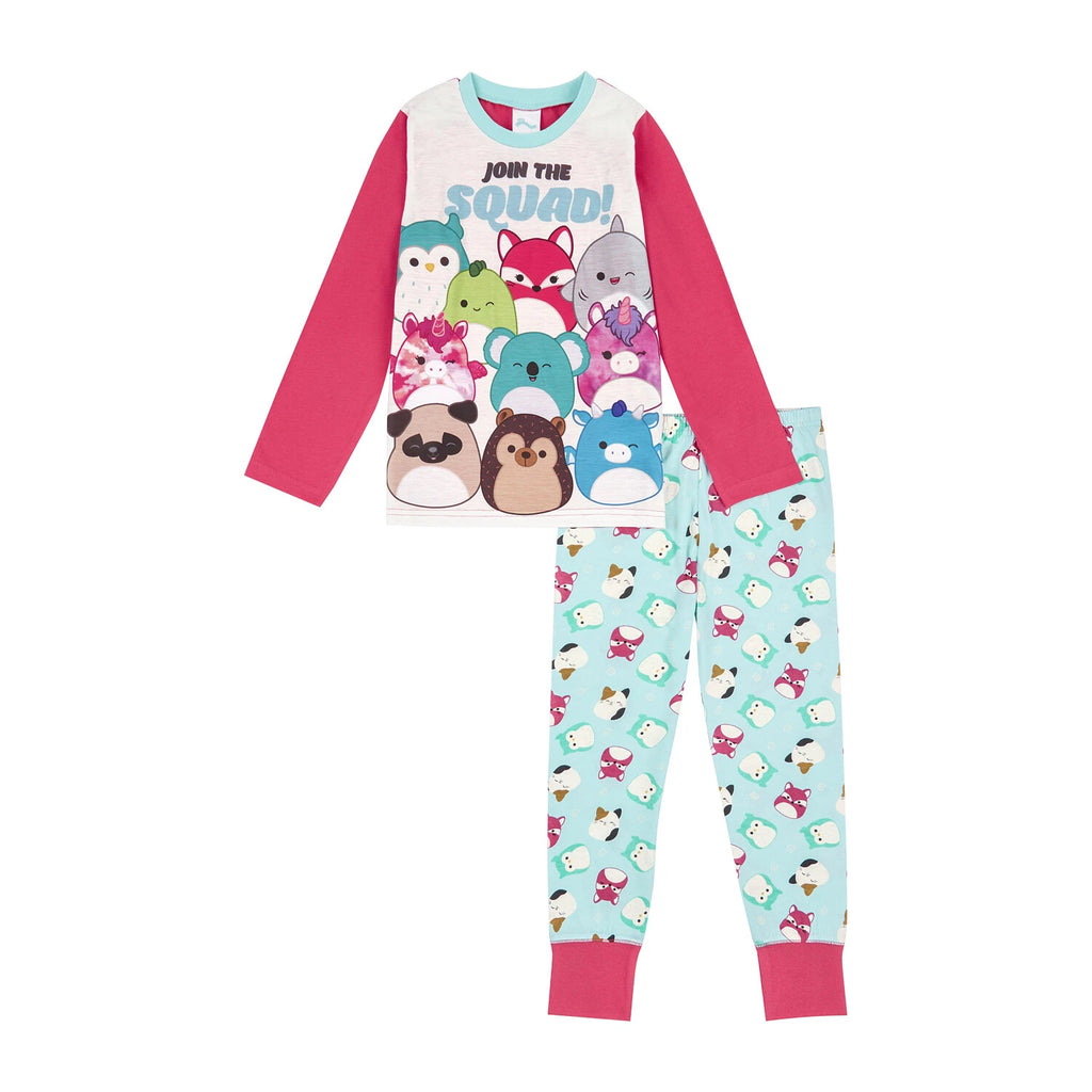Squishmallows Girls Pyjamas Squish Squad Pjs Set Ages 6 to 13 Years Old