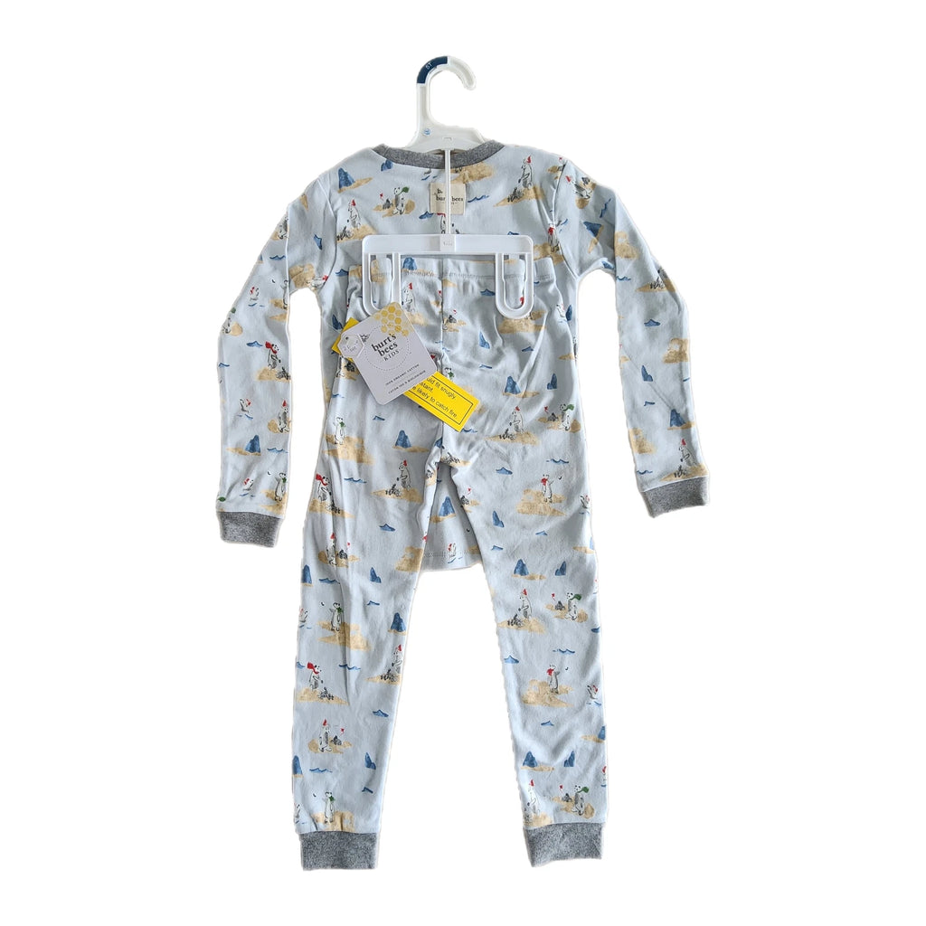 Burt's Bees Toddlers Snug Fit Pajama Set, Polar Bear Snowball, Choose Size 4T/5T