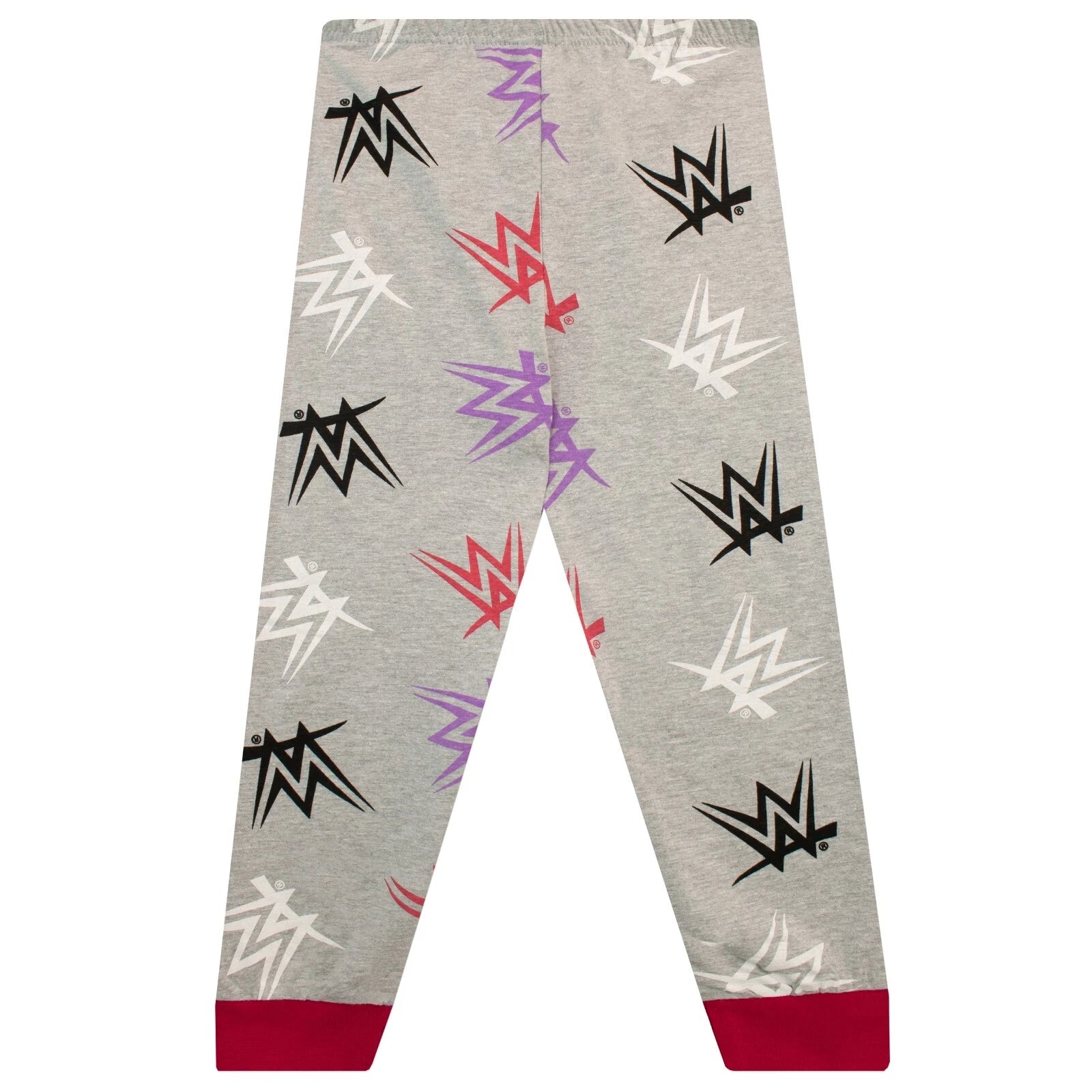 WWE Pyjamas Kids Girls 4 5 6 7 8 9 10 11 12 13 Years Long Sleeve T-Shirt Black