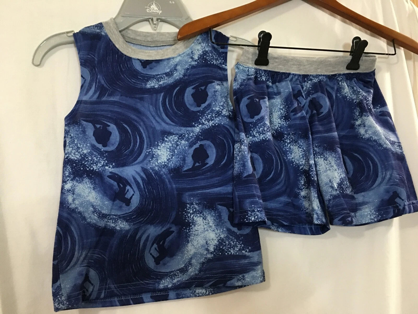 New Carter's Boys Surfer Poly Pajama 2 pc Set Kid Blue many sizes