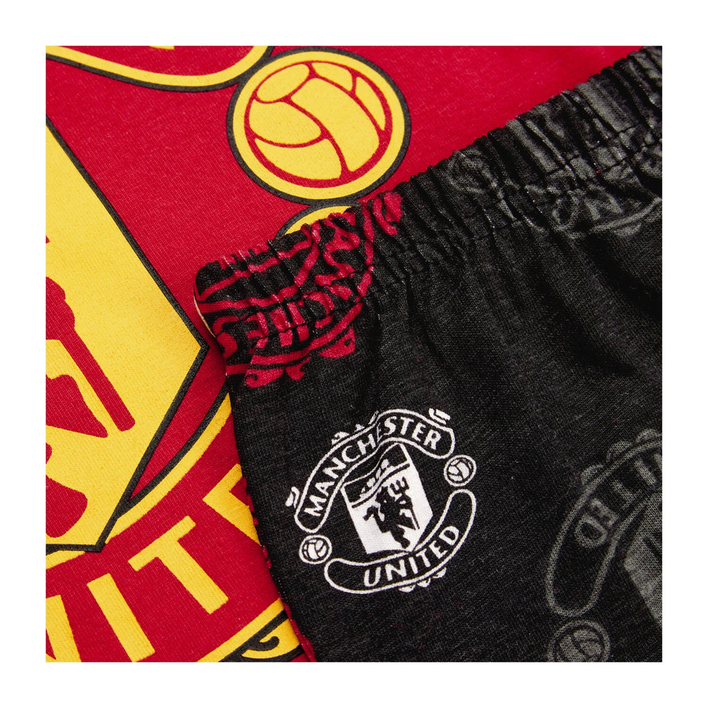 Manchester United F.C Boys Pyjamas, Man Utd Summer Short Football Pjs