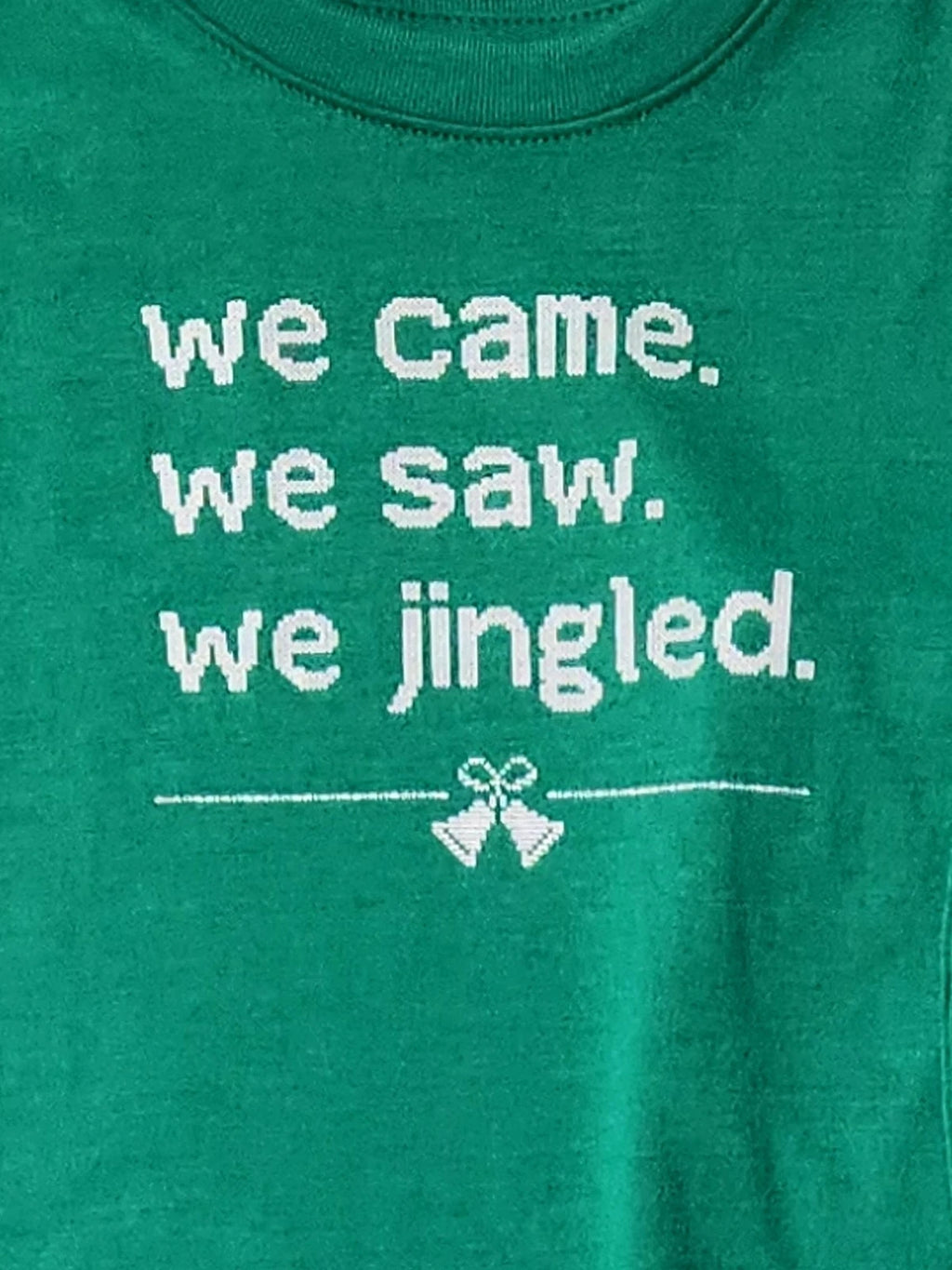 Boys Green We Came, We Saw, We Jingled Christmas Pajama Set Size 4