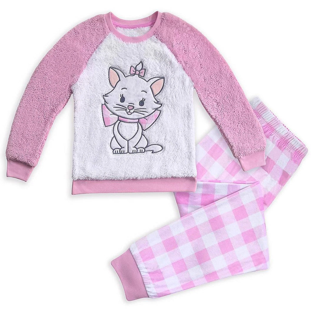 NWT Disney Store Marie Fleece Pajama Set Sleep Set 2 pcs Pjs Girls Aristocats
