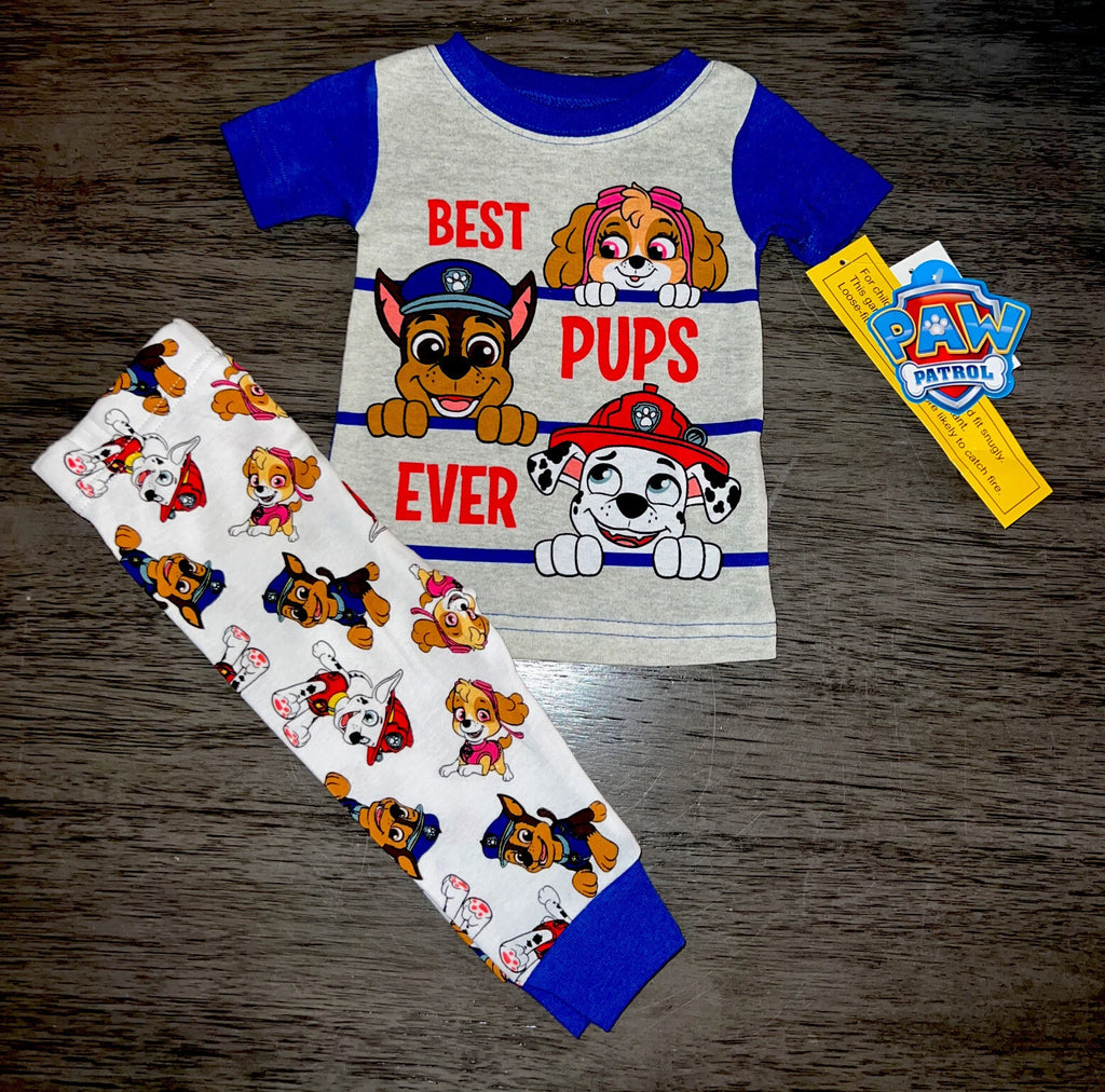 Paw Patrol Infant Boys Best Pups Ever Skye Chase & Marshal 2PC Pajama Set