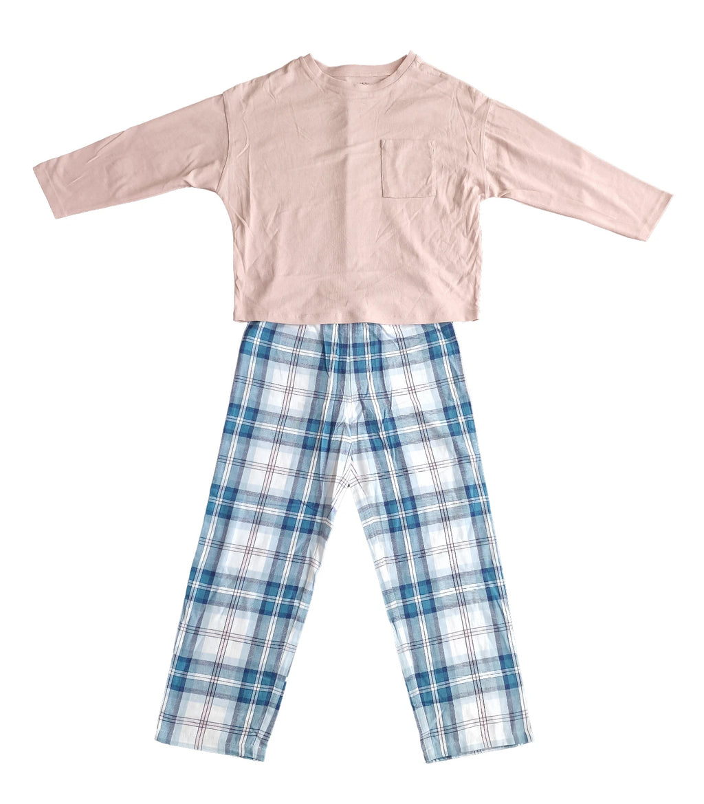 Ex M&S Girls Pyjamas PJ Set. Mix and match 2 pairs 6-16 Years blue pink NEW