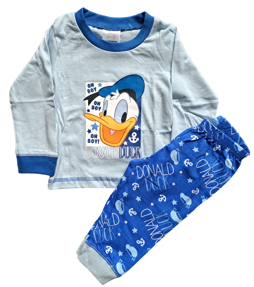 Disney Donald Duck Baby Pyjama Set Oh Boy. Ages 6-24 Months