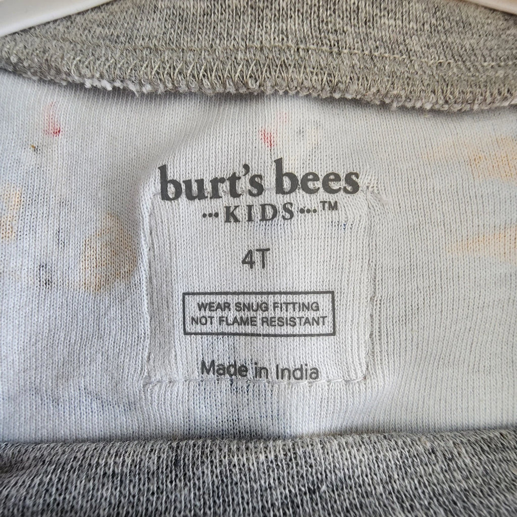 Burt's Bees Toddlers Snug Fit Pajama Set, Polar Bear Snowball, Choose Size 4T/5T