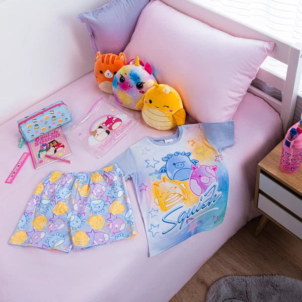 Squishmallows Girls Pyjamas Short Pjs For Girls, Nightwear for Girls
