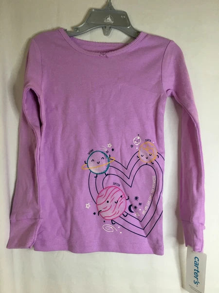 New Carter's Heart Galaxy Space Girls Long sleeve Pajama Set Snug fit Many Sizes