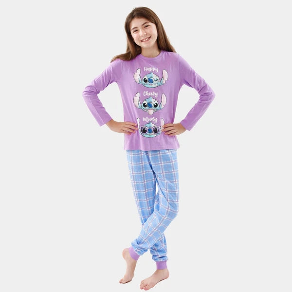 Disney Lilo and Stitch Girls Pyjamas | Stitch Pyjama Set | Girls Disney PJS