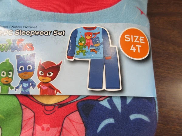 PJ Masks Toddler Boys Flannel 2 pc Pajama Set Sleepwear 2T PJMasks