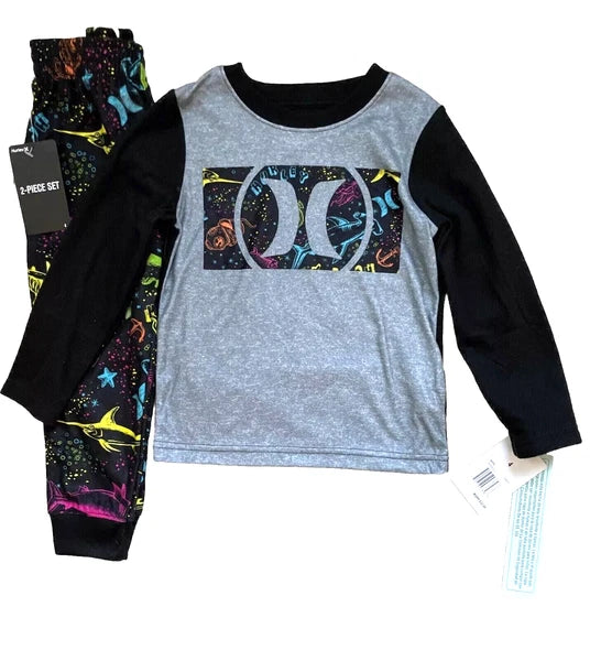 HURLEY  Boys Flannel Sleepwear Pants or Long Sleeve 2-PC Sets Sizes 4-12  *NWT*