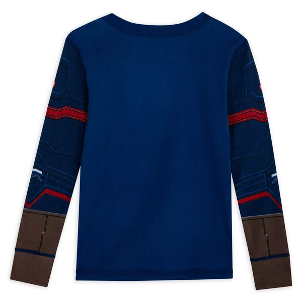 New DISNEY STORE Captain America Costume Boys Pajamas PAL Pajama Set4,5,6,7,8,10