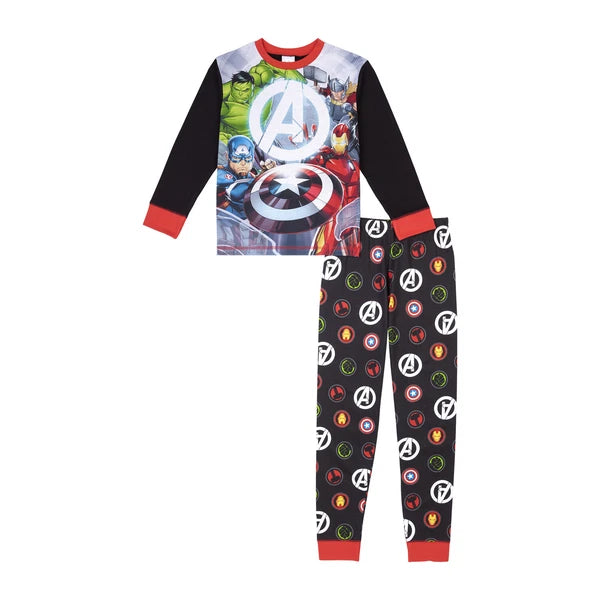 Avengers Boys Long Pyjamas, PJs Ages 4 Years to 12 Years