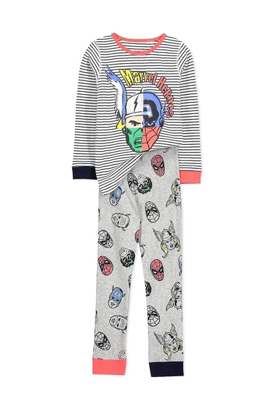 Marvel x Cotton On Mega Heads Harry Long Sleeve Boys Pajama  Set