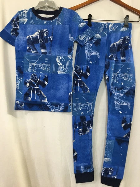 New Carter's Boys Ninja Ape Blue Pajama set Snug Fit Short Sleeve Pants U pick