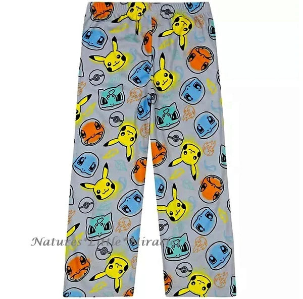 Pokemon Robe Pajamas Set Boys Bathrobe 3 Piece Size 4 5 6 8 10 Pikachu Kids NWT