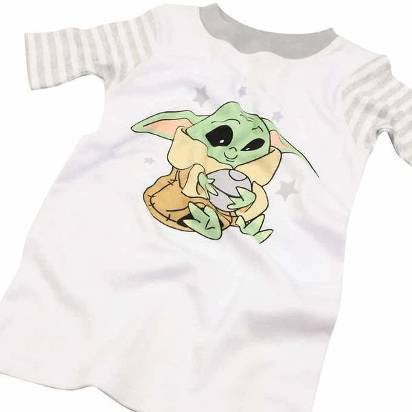 Star Wars Mandalorian Baby Yoda 4 Piece Cotton Pajama Set Size 4T