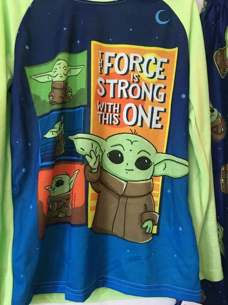 New Star Wars Boy Baby Yoda Grogu The Mandalorian Pajama Set 6/7,8