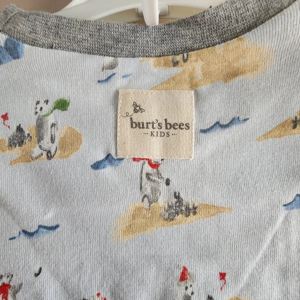 Burt's Bees Toddlers Snug Fit Pajama Set, Polar Bear Snowball, Choose Size 4T/5T