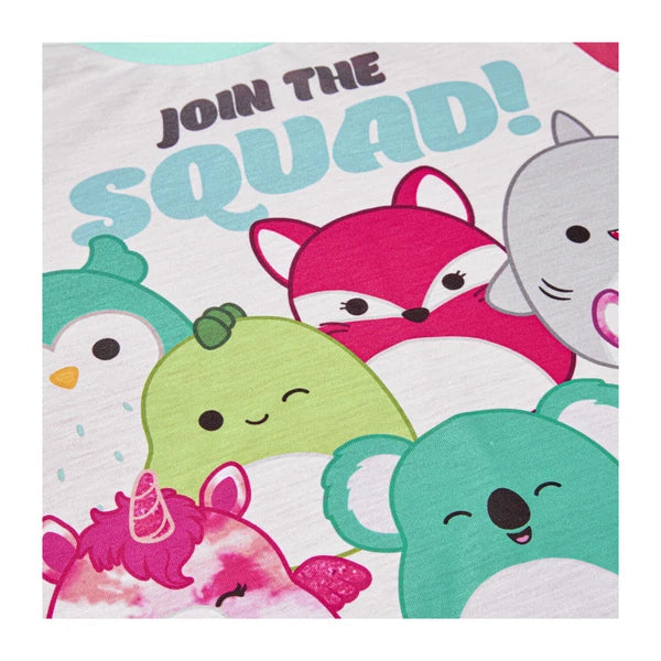 Squishmallows Girls Pyjamas Squish Squad Pjs Set Ages 6 to 13 Years Old