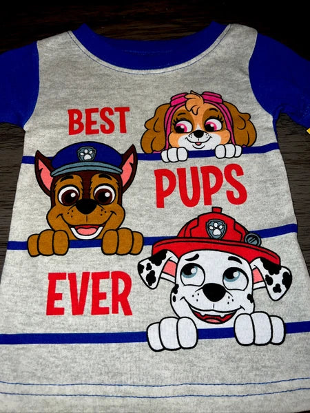 Paw Patrol Infant Boys Best Pups Ever Skye Chase & Marshal 2PC Pajama Set