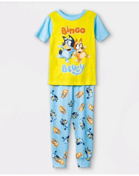 Disney Jr Bluey Bingo Short Sleeve Long Pants Pajama Set 3T - 4T