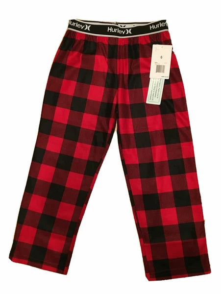 HURLEY  Boys Flannel Sleepwear Pants or Long Sleeve 2-PC Sets Sizes 4-12  *NWT*