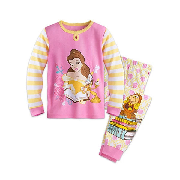 [Disney Store] Belle Long Sleeve PJ PALS for Girls - New - Size 4