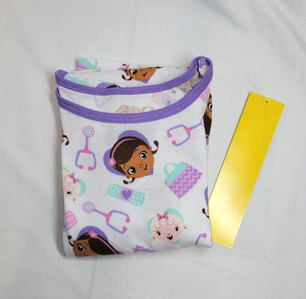 Disney Junior Doc McStuffins Pattern Childrens Pajamas Set 4T