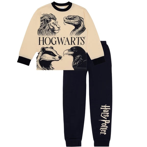 Harry Potter Boys Pyjamas – Official Hogwarts Sleepwear Set - Ages 6-13 Years
