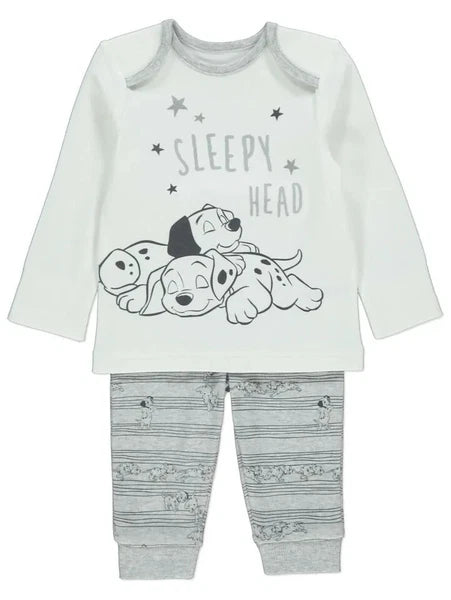 Baby Boys Girls Disney 101 DALMATIANS Pyjamas PJs & Dressing Gown Set 9-18 Mths