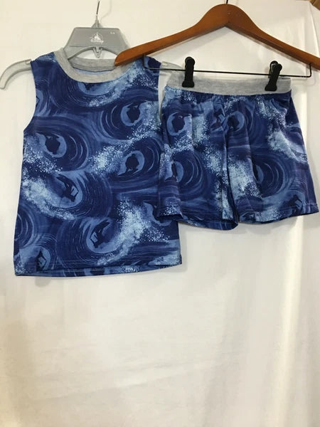 New Carter's Boys Surfer Poly Pajama 2 pc Set Kid Blue many sizes