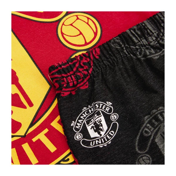 Manchester United F.C Boys Pyjamas, Man Utd Summer Short Football Pjs